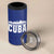 Cuba Flag 4 in 1 Can Cooler Tumbler Red White and Blue Design with Cuban Star and Havana City Skyline - Wonder Print Shop