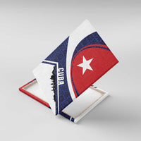 Cuba Flag Canvas Wall Art Red White and Blue Design with Cuban Star and Havana City Skyline - Wonder Print Shop