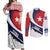 Cuba Flag Couples Matching Off Shoulder Maxi Dress and Long Sleeve Button Shirt Red White and Blue Design with Cuban Star and Havana City Skyline - Wonder Print Shop