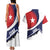 Cuba Flag Couples Matching Tank Maxi Dress and Hawaiian Shirt Red White and Blue Design with Cuban Star and Havana City Skyline - Wonder Print Shop