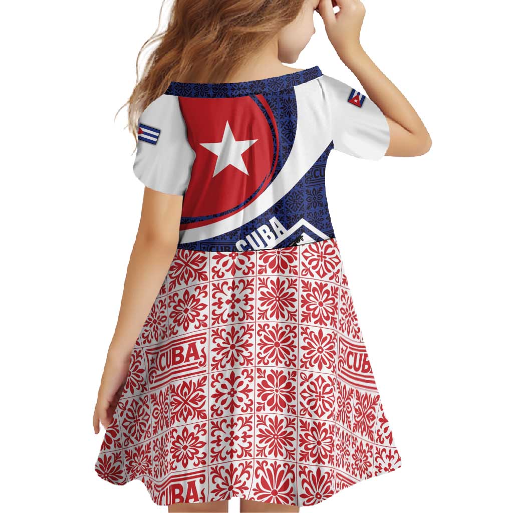 Cuba Flag Family Matching Off Shoulder Maxi Dress and Hawaiian Shirt Red White and Blue Design with Cuban Star and Havana City Skyline - Wonder Print Shop