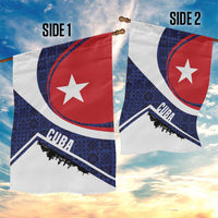 Cuba Flag Garden Flag Red White and Blue Design with Cuban Star and Havana City Skyline - Wonder Print Shop