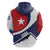 Cuba Flag Hoodie Red White and Blue Design with Cuban Star and Havana City Skyline - Wonder Print Shop