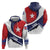 Cuba Flag Hoodie Red White and Blue Design with Cuban Star and Havana City Skyline - Wonder Print Shop