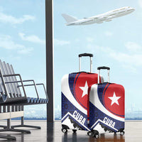 Cuba Flag Luggage Cover Red White and Blue Design with Cuban Star and Havana City Skyline - Wonder Print Shop