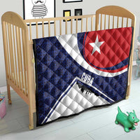 Cuba Flag Quilt Red White and Blue Design with Cuban Star and Havana City Skyline - Wonder Print Shop