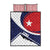 Cuba Flag Quilt Bed Set Red White and Blue Design with Cuban Star and Havana City Skyline - Wonder Print Shop