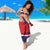 Cuba Flag Sarong Red White and Blue Design with Cuban Star and Havana City Skyline - Wonder Print Shop