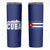 Cuba Flag Skinny Tumbler Red White and Blue Design with Cuban Star and Havana City Skyline - Wonder Print Shop