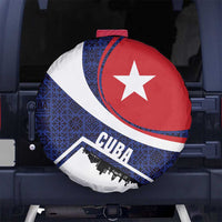 Cuba Flag Spare Tire Cover Red White and Blue Design with Cuban Star and Havana City Skyline - Wonder Print Shop
