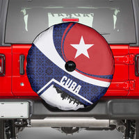 Cuba Flag Spare Tire Cover Red White and Blue Design with Cuban Star and Havana City Skyline - Wonder Print Shop