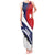 Cuba Flag Tank Maxi Dress Red White and Blue Design with Cuban Star and Havana City Skyline - Wonder Print Shop