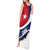 Cuba Flag Tank Maxi Dress Red White and Blue Design with Cuban Star and Havana City Skyline - Wonder Print Shop