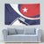 Cuba Flag Tapestry Red White and Blue Design with Cuban Star and Havana City Skyline - Wonder Print Shop