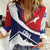 Cuba Flag Women Casual Shirt Red White and Blue Design with Cuban Star and Havana City Skyline - Wonder Print Shop