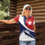 Cuba Flag Women Polo Shirt Red White and Blue Design with Cuban Star and Havana City Skyline - Wonder Print Shop