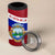 Costa Rica Flag 4 in 1 Can Cooler Tumbler Red White Blue with National Coat of Arms and Shield Design - Wonder Print Shop