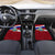 Costa Rica Flag Car Mats Red White Blue with National Coat of Arms and Shield Design - Wonder Print Shop