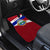 Costa Rica Flag Car Mats Red White Blue with National Coat of Arms and Shield Design - Wonder Print Shop
