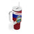 Costa Rica Flag Tumbler With Handle Red White Blue with National Coat of Arms and Shield Design - Wonder Print Shop