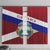 Costa Rica Flag Window Curtain Red White Blue with National Coat of Arms and Shield Design - Wonder Print Shop