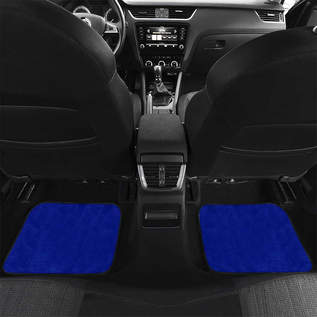 Costa Rica Flag Map Car Mats Red White Blue with National Colors and Gold Crest Design - Wonder Print Shop