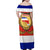 Costa Rica Flag Map Family Matching Off Shoulder Maxi Dress and Hawaiian Shirt Red White Blue with National Colors and Gold Crest Design - Wonder Print Shop