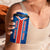 Costa Rica Pura Vida 4 in 1 Can Cooler Tumbler Blue Geometric with Red Stripe and National Flag Detail - Wonder Print Shop