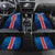 Costa Rica Pura Vida Car Mats Blue Geometric with Red Stripe and National Flag Detail - Wonder Print Shop