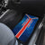 Costa Rica Pura Vida Car Mats Blue Geometric with Red Stripe and National Flag Detail - Wonder Print Shop