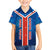 Costa Rica Pura Vida Family Matching Puletasi and Hawaiian Shirt Blue Geometric with Red Stripe and National Flag Detail - Wonder Print Shop
