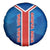Costa Rica Pura Vida Spare Tire Cover Blue Geometric with Red Stripe and National Flag Detail - Wonder Print Shop