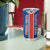Costa Rica Pura Vida Tumbler Cup Blue Geometric with Red Stripe and National Flag Detail - Wonder Print Shop