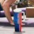Costa Rica Pura Vida Tumbler With Handle Blue Geometric with Red Stripe and National Flag Detail - Wonder Print Shop