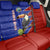 Costa Rica Toucan Back Car Seat Cover Red and Blue with National Seal and Tropical Bird Graphic - Wonder Print Shop