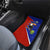 Costa Rica Toucan Car Mats Red and Blue with National Seal and Tropical Bird Graphic - Wonder Print Shop