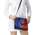 Costa Rica Toucan Shoulder Handbag Red and Blue with National Seal and Tropical Bird Graphic - Wonder Print Shop