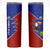 Costa Rica Toucan Skinny Tumbler Red and Blue with National Seal and Tropical Bird Graphic - Wonder Print Shop