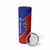 Costa Rica Toucan Skinny Tumbler Red and Blue with National Seal and Tropical Bird Graphic - Wonder Print Shop