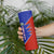 Costa Rica Toucan Skinny Tumbler Red and Blue with National Seal and Tropical Bird Graphic - Wonder Print Shop