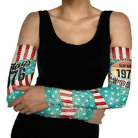 America Vintage 1976 50th Birthday Arm Sleeves Retro Sunset Patriotic