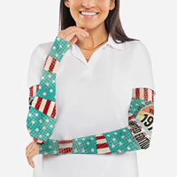 America Vintage 1976 50th Birthday Arm Sleeves Retro Sunset Patriotic