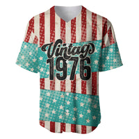 America Vintage 1976 50th Birthday Baseball Jersey Retro Sunset Patriotic