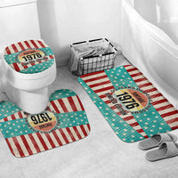 America Vintage 1976 50th Birthday Bathroom Set Retro Sunset Patriotic