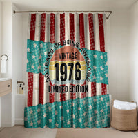 America Vintage 1976 50th Birthday Bathroom Set Retro Sunset Patriotic