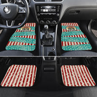 America Vintage 1976 50th Birthday Car Mats Retro Sunset Patriotic