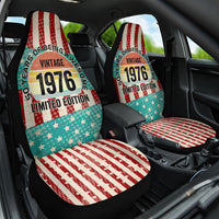 America Vintage 1976 50th Birthday Car Seat Cover Retro Sunset Patriotic