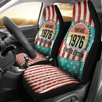 America Vintage 1976 50th Birthday Car Seat Cover Retro Sunset Patriotic