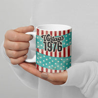 America Vintage 1976 50th Birthday Ceramic Mug Retro Sunset Patriotic