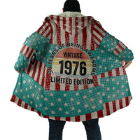 America Vintage 1976 50th Birthday Cloak Retro Sunset Patriotic